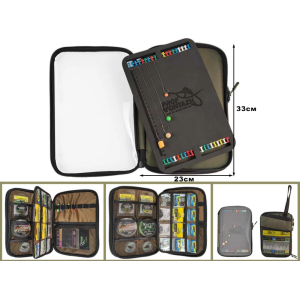 Органайзер - поводочница для фурнитуры та аксессуаров (Хаки) 23х33х4см Органайзер - поводочница для фурнитуры та аксессуаров (Хаки) 23х33х4см