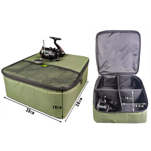 Полужесткая сумка под 4 катушки 39х38х16см Полужесткая сумка под 4 катушки 39х38х16см