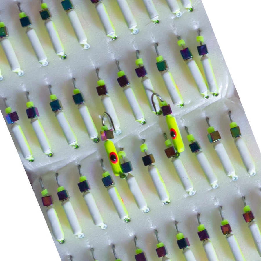 Мормышка вольфрамовая |228| Столбик с кубиком хамелеон 0,50g Мормышка вольфрамовая |228| Столбик с кубиком хамелеон 0,50g