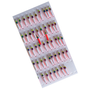 Мормишка вольфрамова |227| Стовпчик з кубиком хамелеон 0,50g