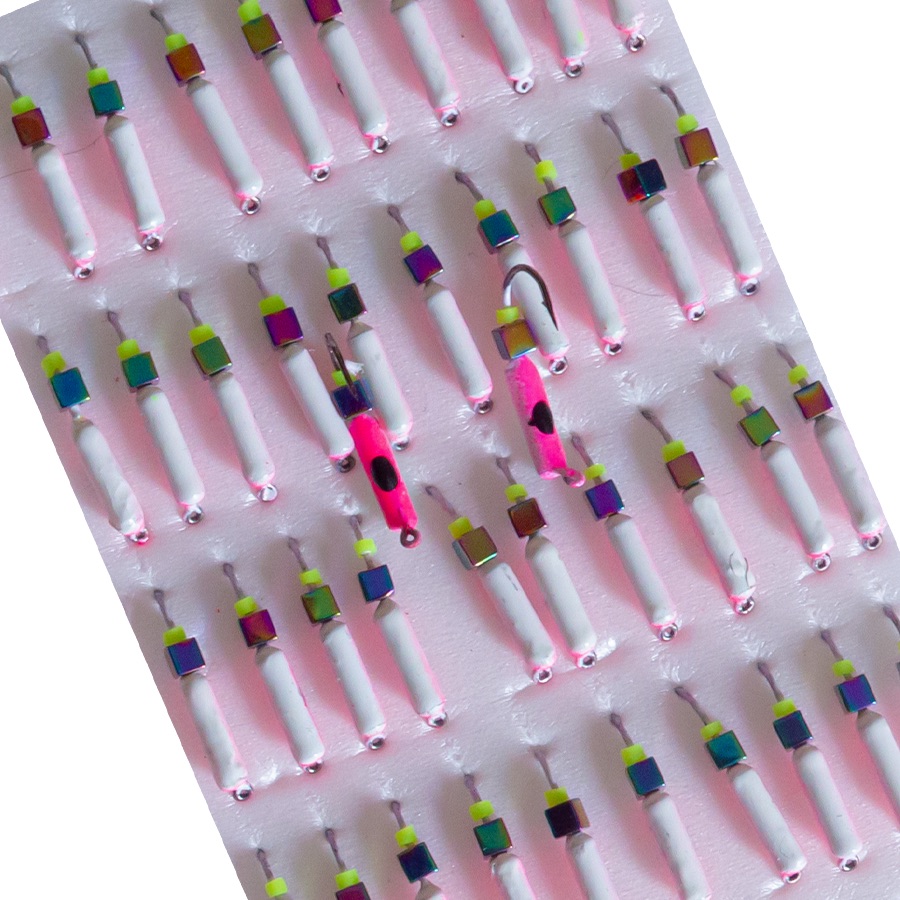 Мормышка вольфрамовая |226| Столбик с кубиком хамелеон 0,50g Мормышка вольфрамовая |226| Столбик с кубиком хамелеон 0,50g