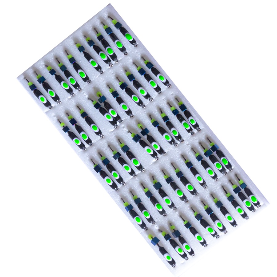 Мормишка вольфрамова |234| Стовпчик з кубиком хамелеон 0,50g