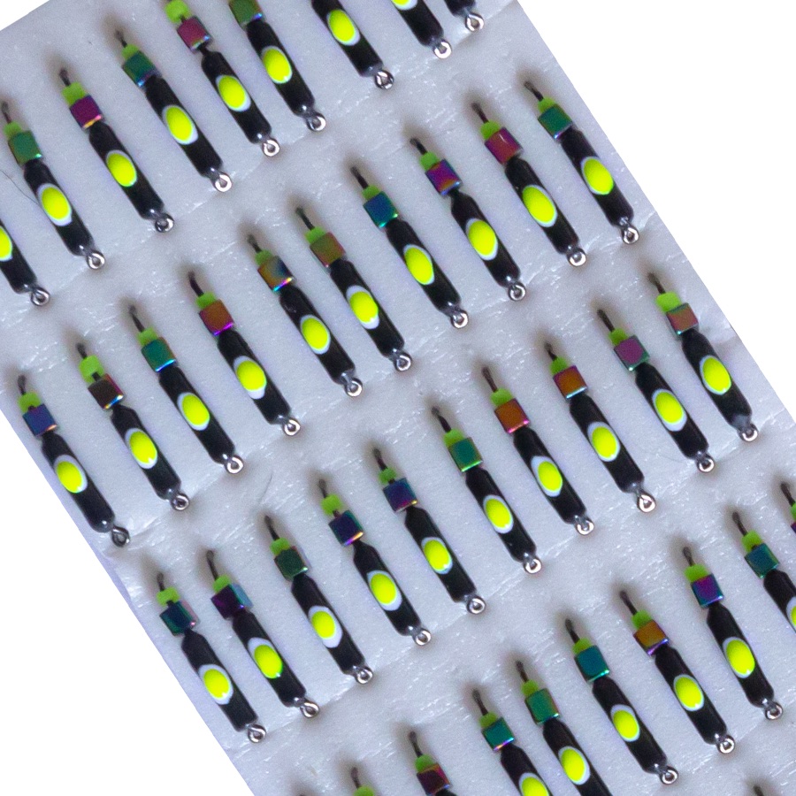 Мормышка вольфрамовая |231| Столбик с кубиком хамелеон 0,50g Мормышка вольфрамовая |231| Столбик с кубиком хамелеон 0,50g