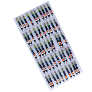 Мормишка вольфрамова |229| Стовпчик з кубиком хамелеон 0,50g