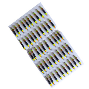 Мормишка вольфрамова |251| Стовпчик з кубиком Gold 0,50g Мормишка вольфрамова |251| Стовпчик з кубиком Gold 0,50g