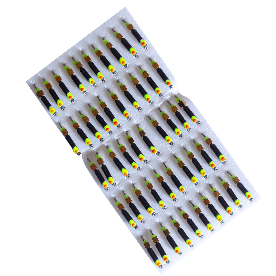 Мормишка вольфрамова |251| Стовпчик з кубиком Gold 0,50g