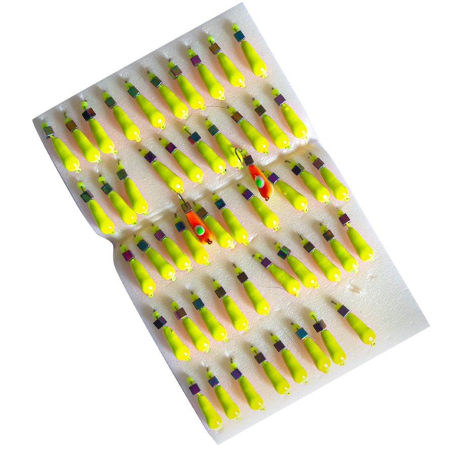 Мормишка вольфрамова |259| Уралка з кубиком хамелеон 0,70g