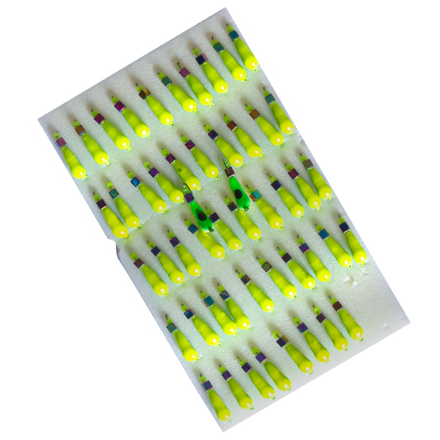 Мормишка вольфрамова |258| Уралка з кубиком хамелеон 0,70g