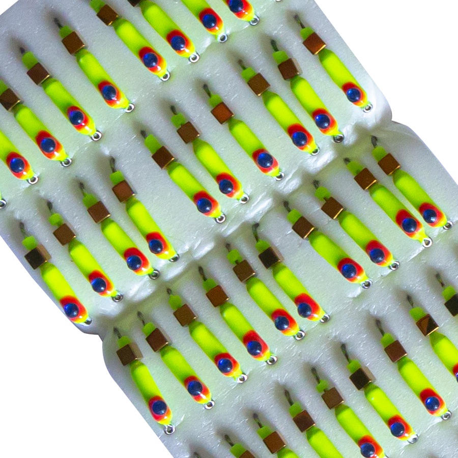 Мормишка вольфрамова |222| Стовпчик з кубиком Gold 0,50g Мормишка вольфрамова |222| Стовпчик з кубиком Gold 0,50g