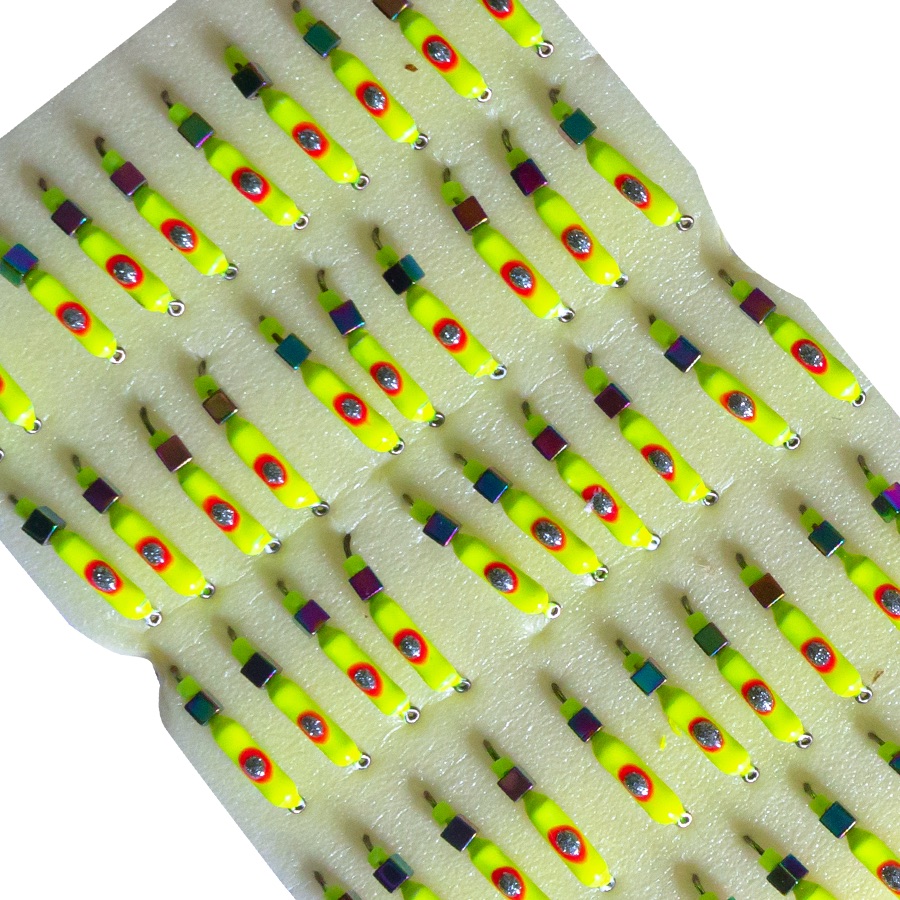 Мормишка вольфрамова |214| Стовпчик з кубиком хамелеон 0,50g Мормишка вольфрамова |214| Стовпчик з кубиком хамелеон 0,50g