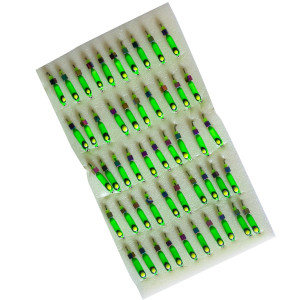 Мормишка вольфрамова |243| Стовпчик з кубиком хамелеон 0,50g