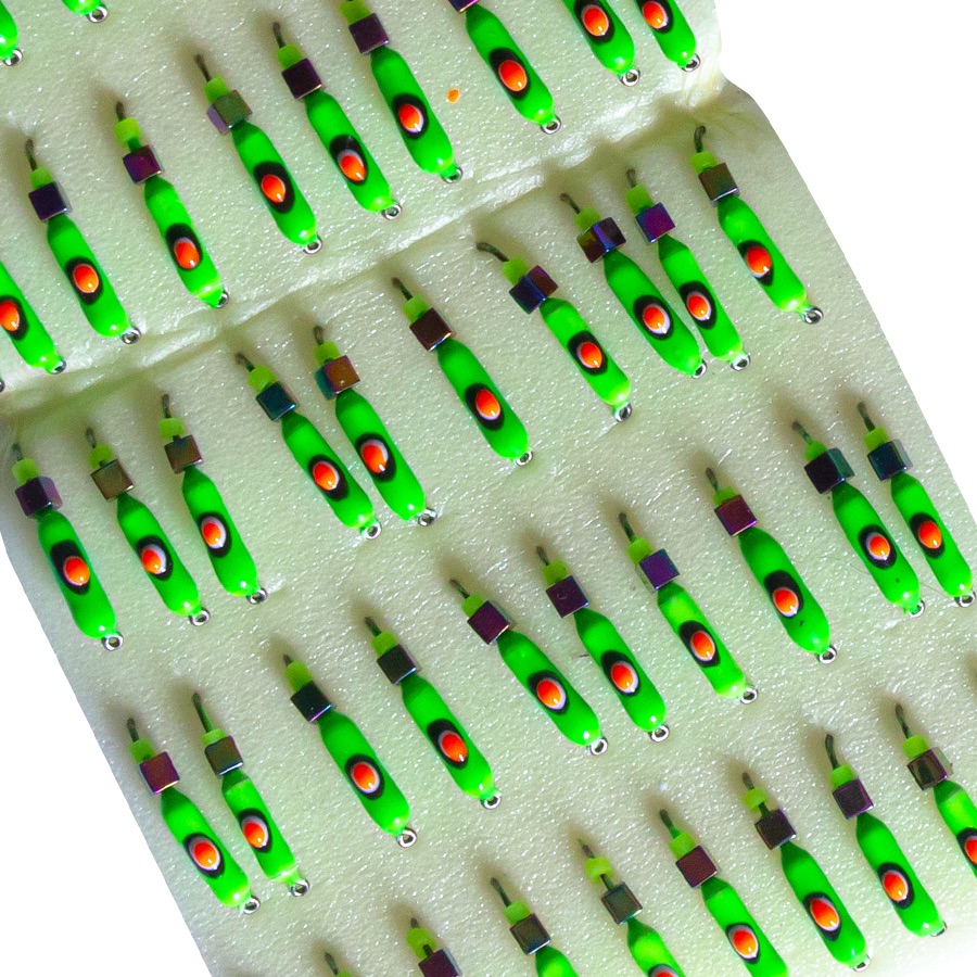 Мормышка вольфрамовая |242| Столбик с кубиком хамелеон 0,50g Мормышка вольфрамовая |242| Столбик с кубиком хамелеон 0,50g