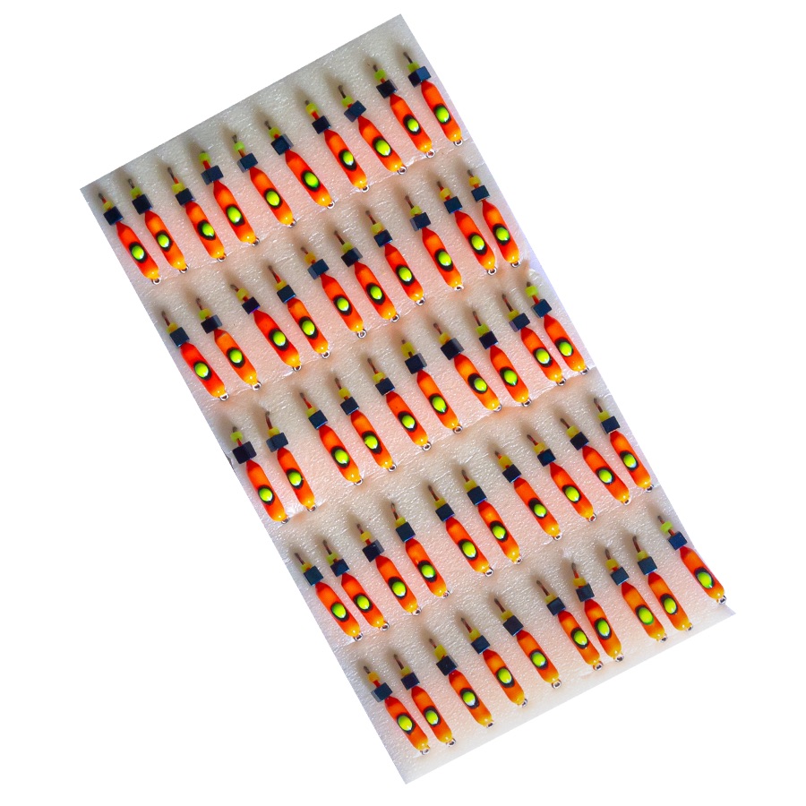 Мормишка вольфрамова |216| Стовпчик з кубиком хамелеон 0,50g