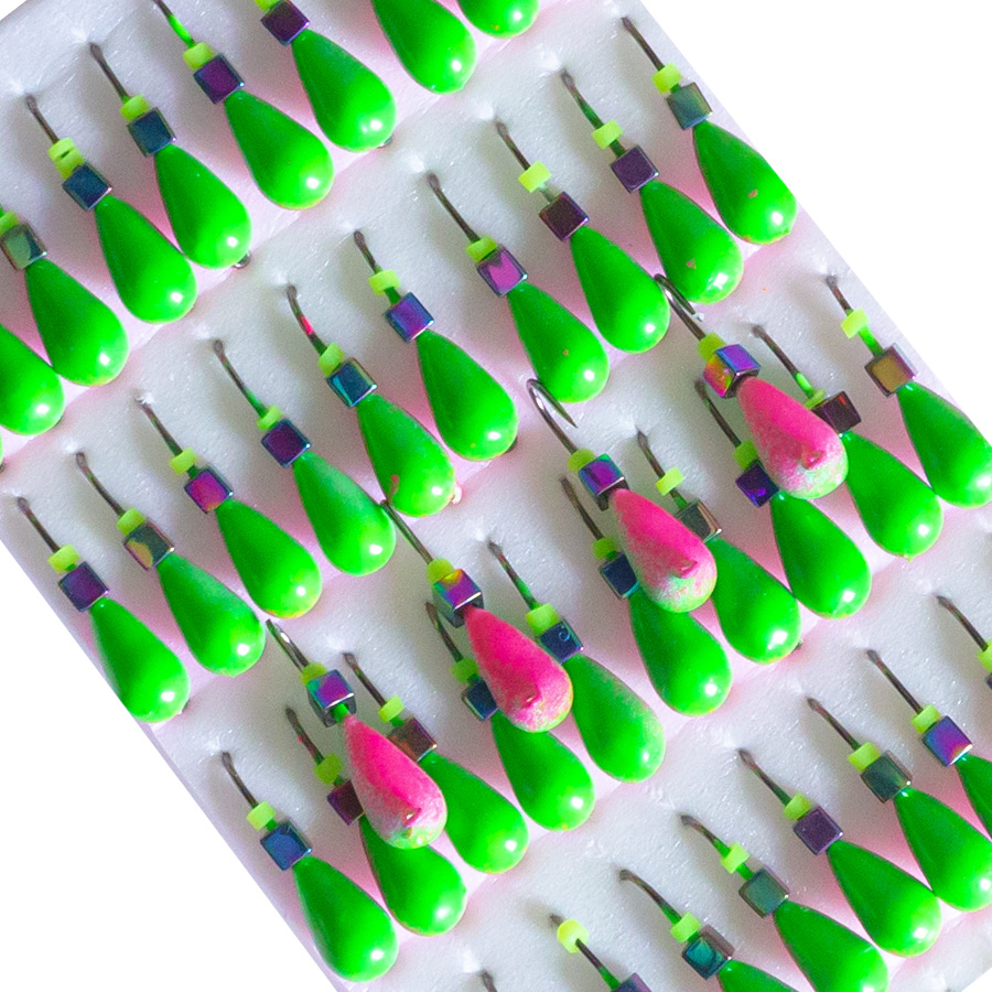 Мормышка вольфрамовая |263|Капля с кубиком хамелеон 1,00g Мормышка вольфрамовая |263|Капля с кубиком хамелеон 1,00g