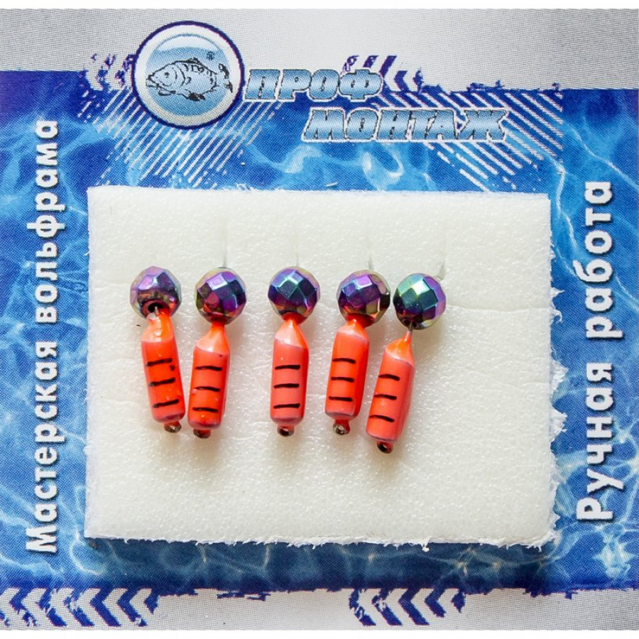 Блешня вольфрамова | 473 | Стовпчик з гран.шаром Хамелеон 1,1g (червоний)