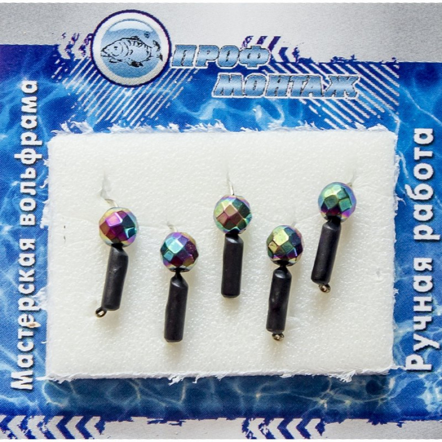 Блешня вольфрамова | 478 | Стовпчик з гран.шаром Хамелеон 0,3g (чорний)
