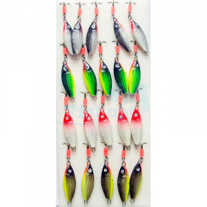 Блешня прямовисна в наборі арт.1044012 12g (20шт / уп) Блешня прямовисна в наборі арт.1044012 12g (20шт / уп)