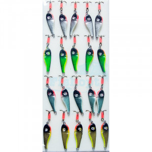 Блешня прямовисна в наборі арт.1053507 7g (20шт / уп) Блешня прямовисна в наборі арт.1053507 7g (20шт / уп)