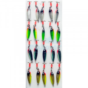 Блешня прямовисна в наборі арт.1033509 9g (20шт / уп) Блешня прямовисна в наборі арт.1033509 9g (20шт / уп)