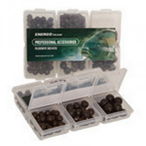 ET Набор БУСИНОК РЕЗИНОВЫХ 6 видов в коробочке(чёрные)