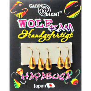 Мормышка вольфрам Капля с ушком кр. № 14 1g Золото