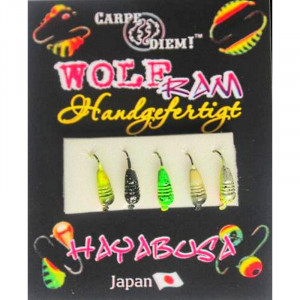 Мормышка вольфрам Банан с насечками (покраска) кр. № 16 0,4g 