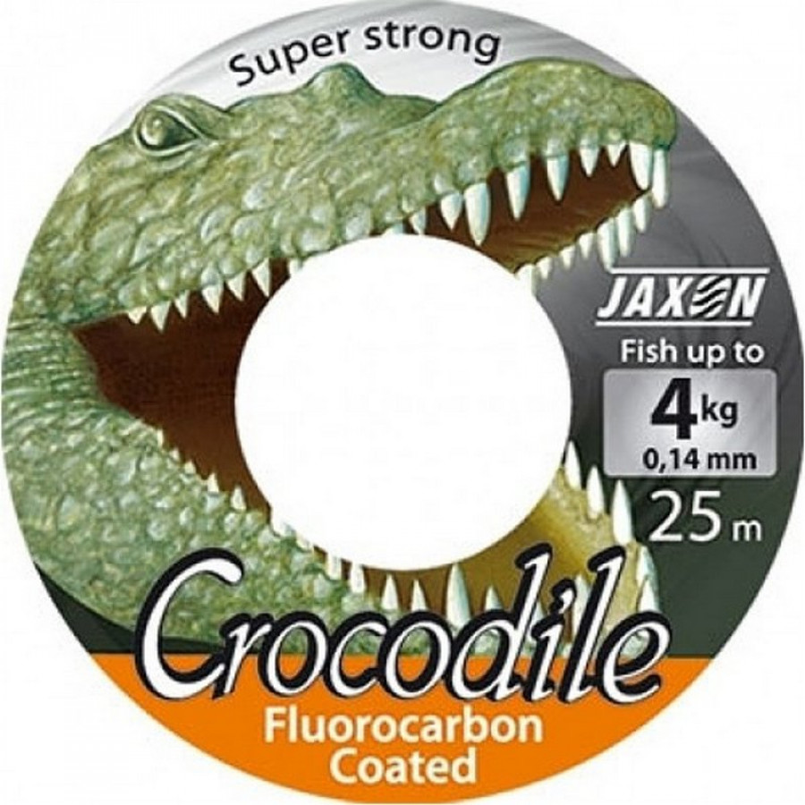 Волосінь Jaxon Crocodile Fluorocarbon Coated 0,14 25m Волосінь Jaxon Crocodile Fluorocarbon Coated 0,14 25m