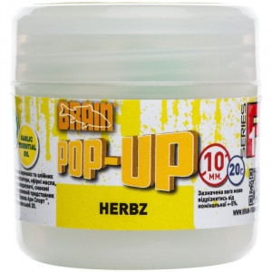 Бойл Brain Pop-Up F1 HERBZ (м'ята з часником) 10 mm 20 gr Бойл Brain Pop-Up F1 HERBZ (м'ята з часником) 10 mm 20 gr