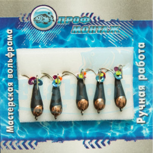 Вольфрамовый чертик |158| с коронкой 4 1,5g Вольфрамовый чертик |158| с коронкой 4 1,5g