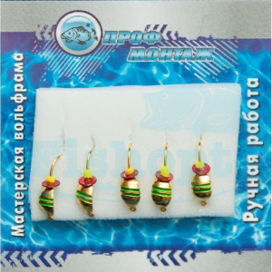 Мормышка вольфрамовая |521| Клопик с рисками 3 0,5g