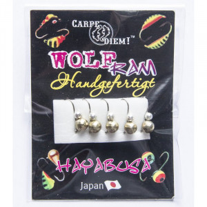 Мормышка вольфрам Мур-мелк.грань с ушком кр.№ 18 0,4g Silver+Gold