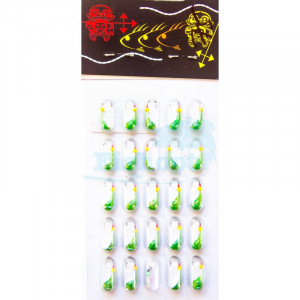 Мормышка литая "Капля уралка" Green 0,5g (25шт\уп)