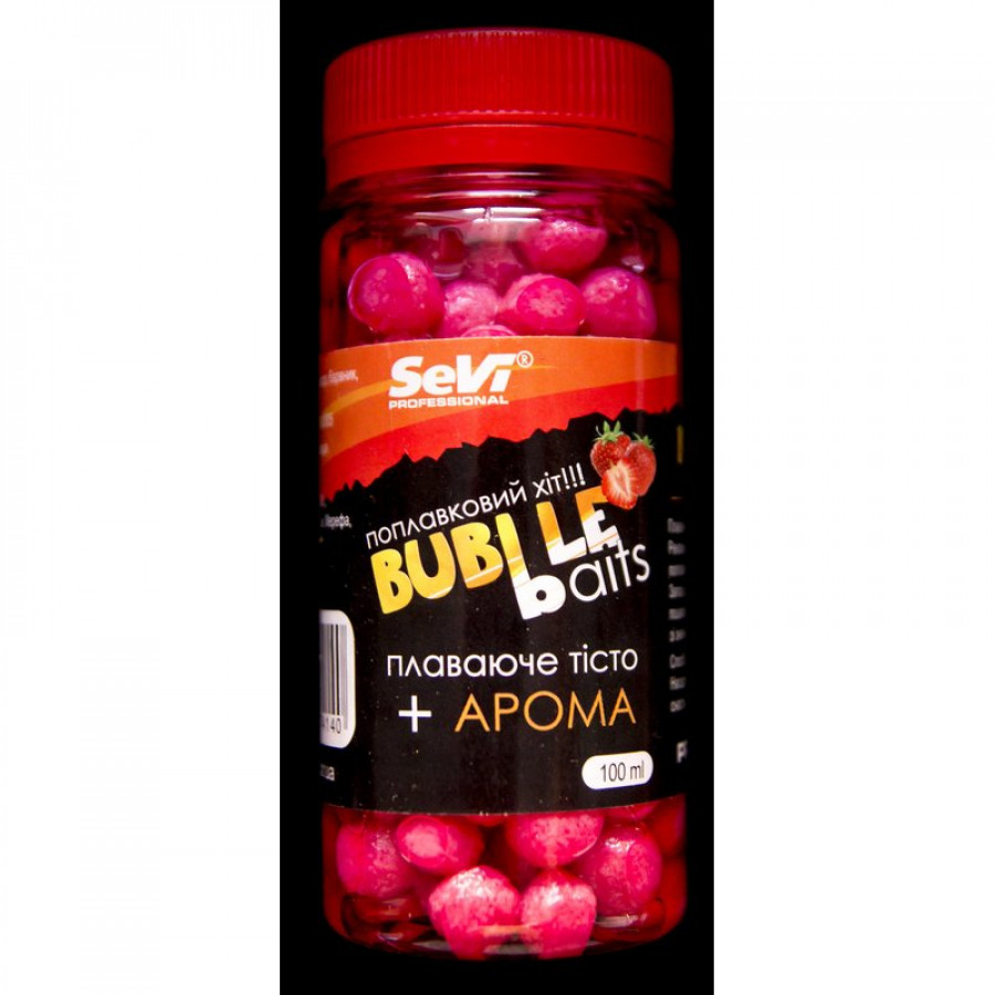 Плаваюче тісто в діпе Buble Baits "Полуниця"