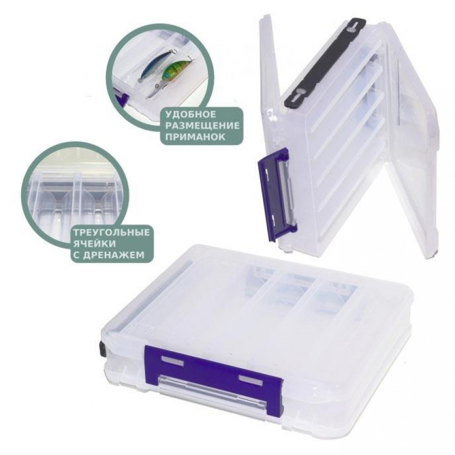 Коробка под воблер German S v60 2-х сторонняя Коробка под воблер German S v60 2-х сторонняя