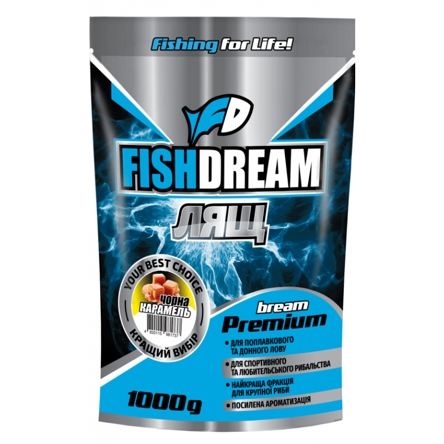 Прикормка Fish Dream Premium "Лящ чорна-карамель" 1kg