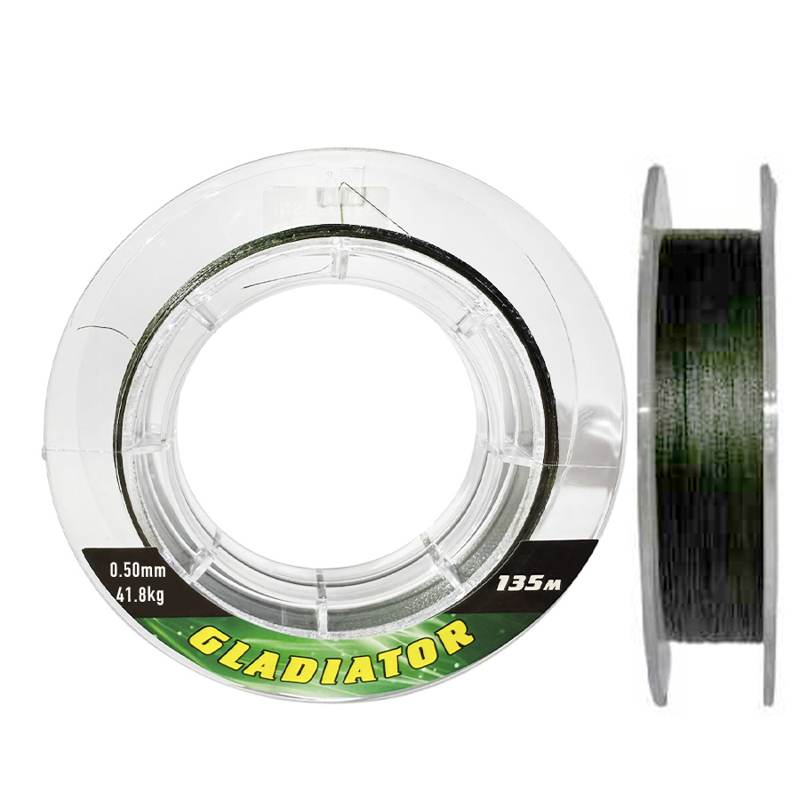 Шнур "Gladiator" (зеленый, 4-х жильный) 0.50mm 135m 41.8kg Шнур "Gladiator" (зеленый, 4-х жильный) 0.50mm 135m 41.8kg
