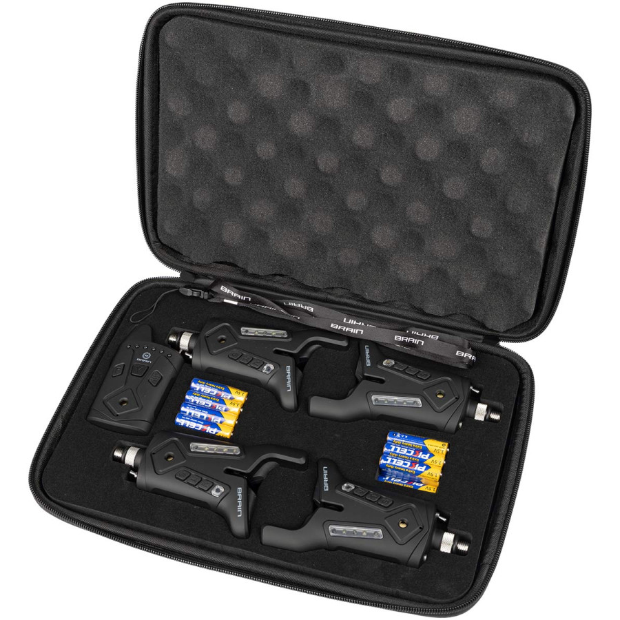 Набір сигналізаторів Brain Wireless Bite Alarm F-1 4+1 Набір сигналізаторів Brain Wireless Bite Alarm F-1 4+1