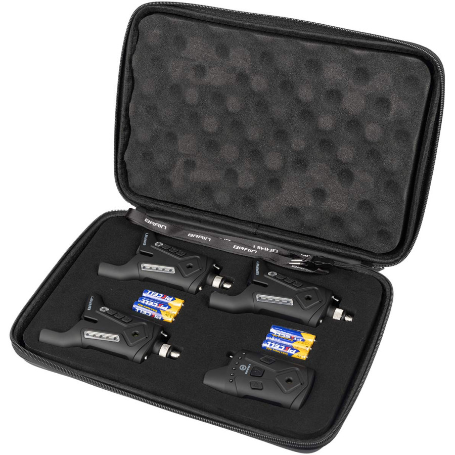 Набір сигналізаторів Brain Wireless Bite Alarm F-1 3+1 Набір сигналізаторів Brain Wireless Bite Alarm F-1 3+1
