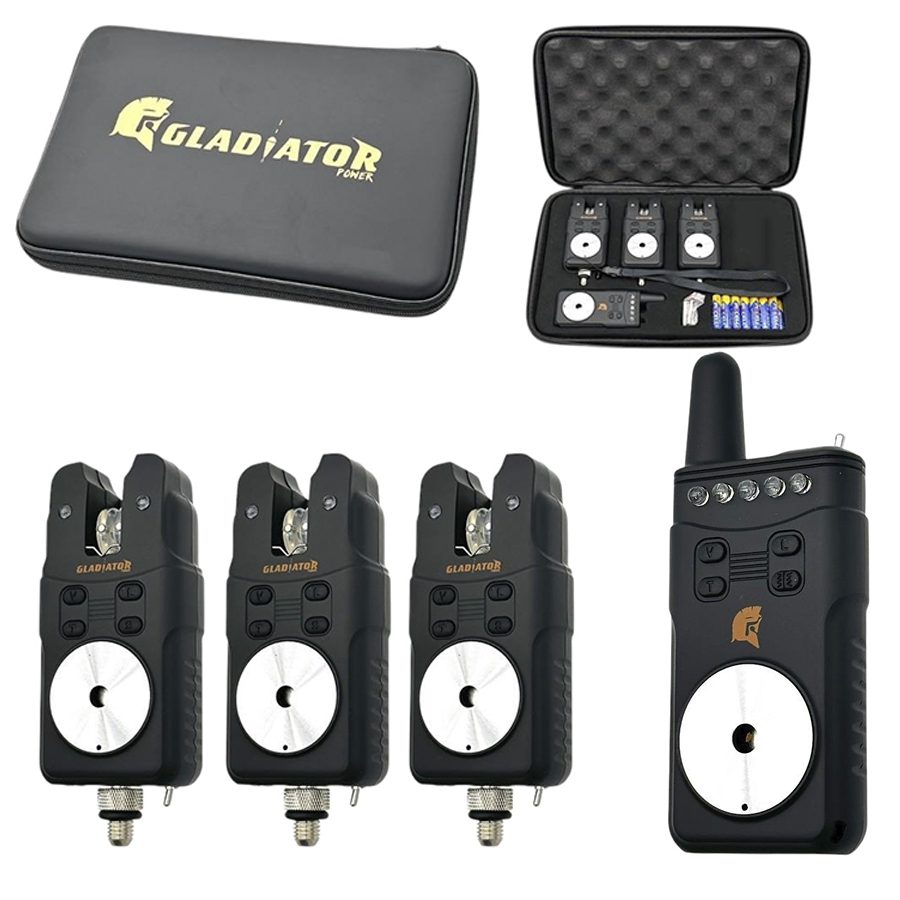 Набір сигналізаторів Gladiator RF698 3+1 Black з пейджером Набір сигналізаторів Gladiator RF698 3+1 Black з пейджером